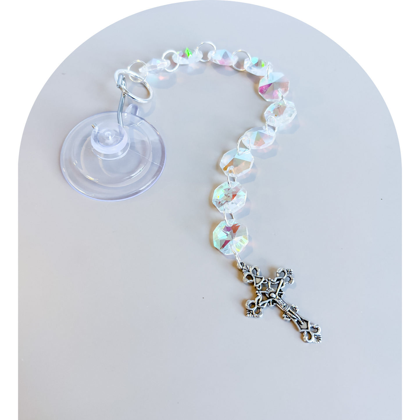 Rosary Decade Prism Suncatcher (Tester)