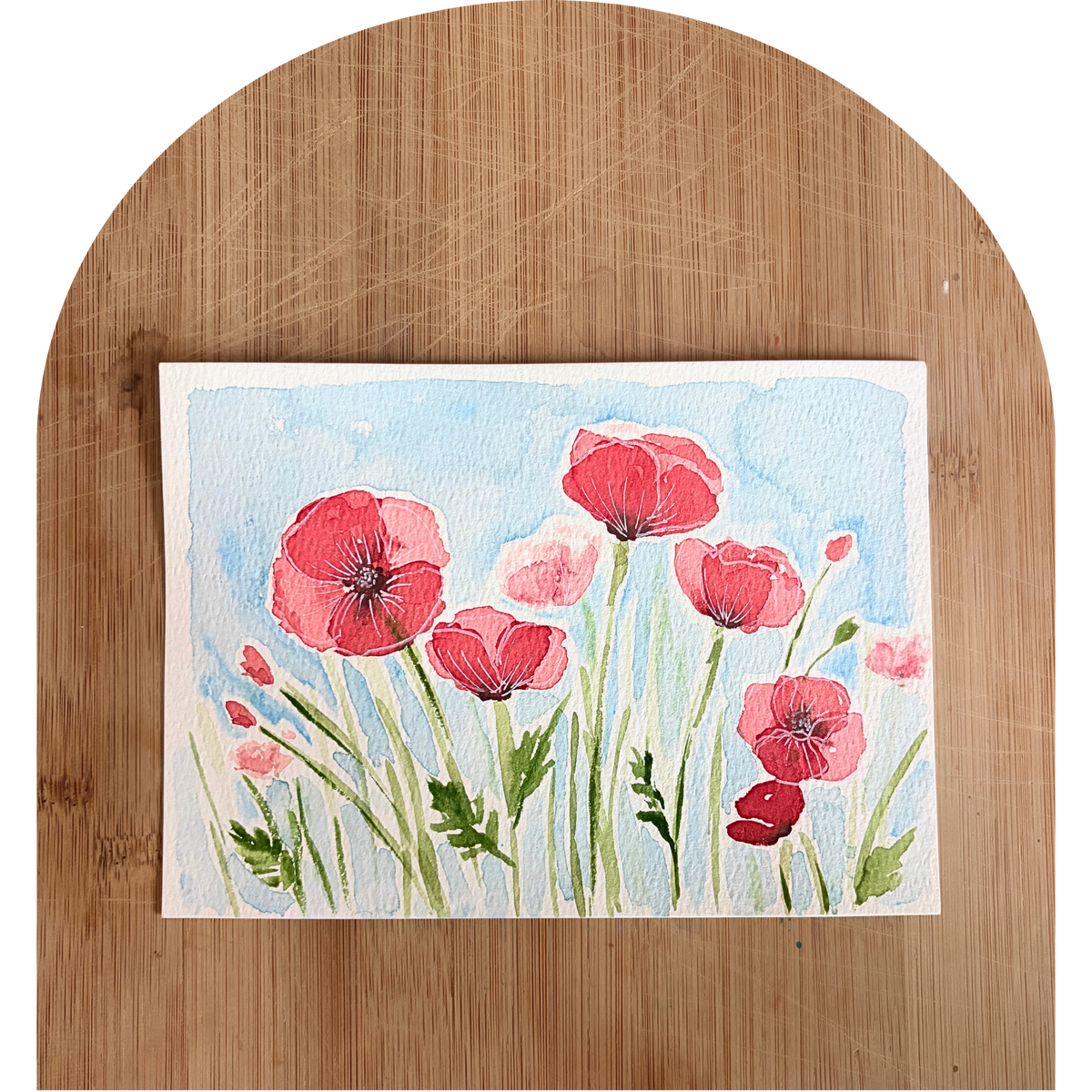 Original 5x7 - Poppies