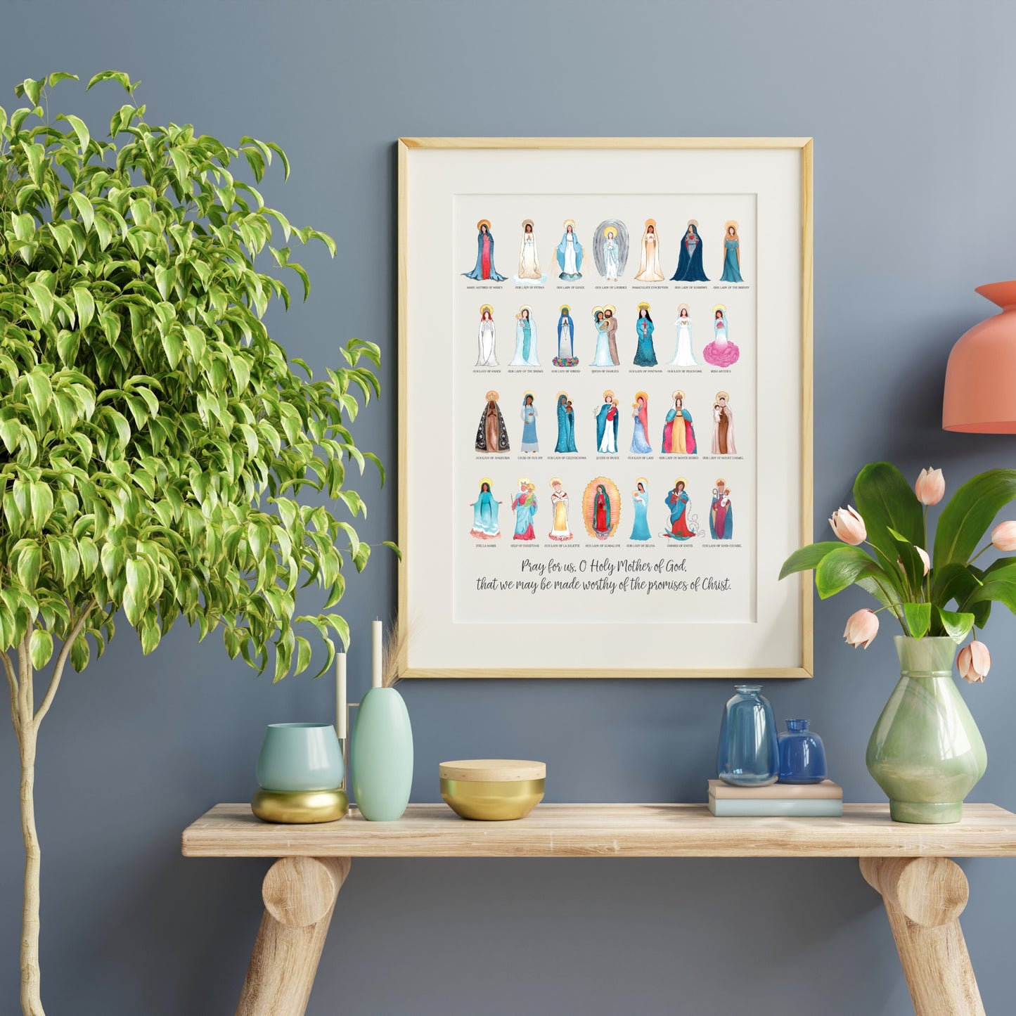 Titles of Mary 18x24 Poster - Updated 2023