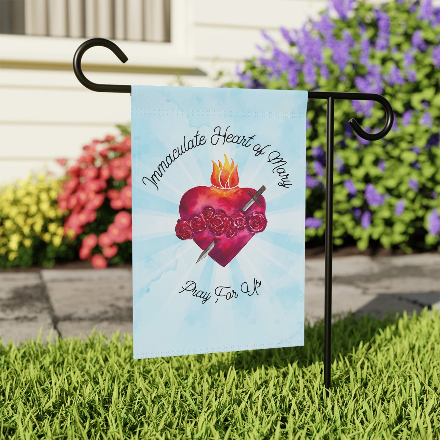 Immaculate Heart of Mary Garden Flag