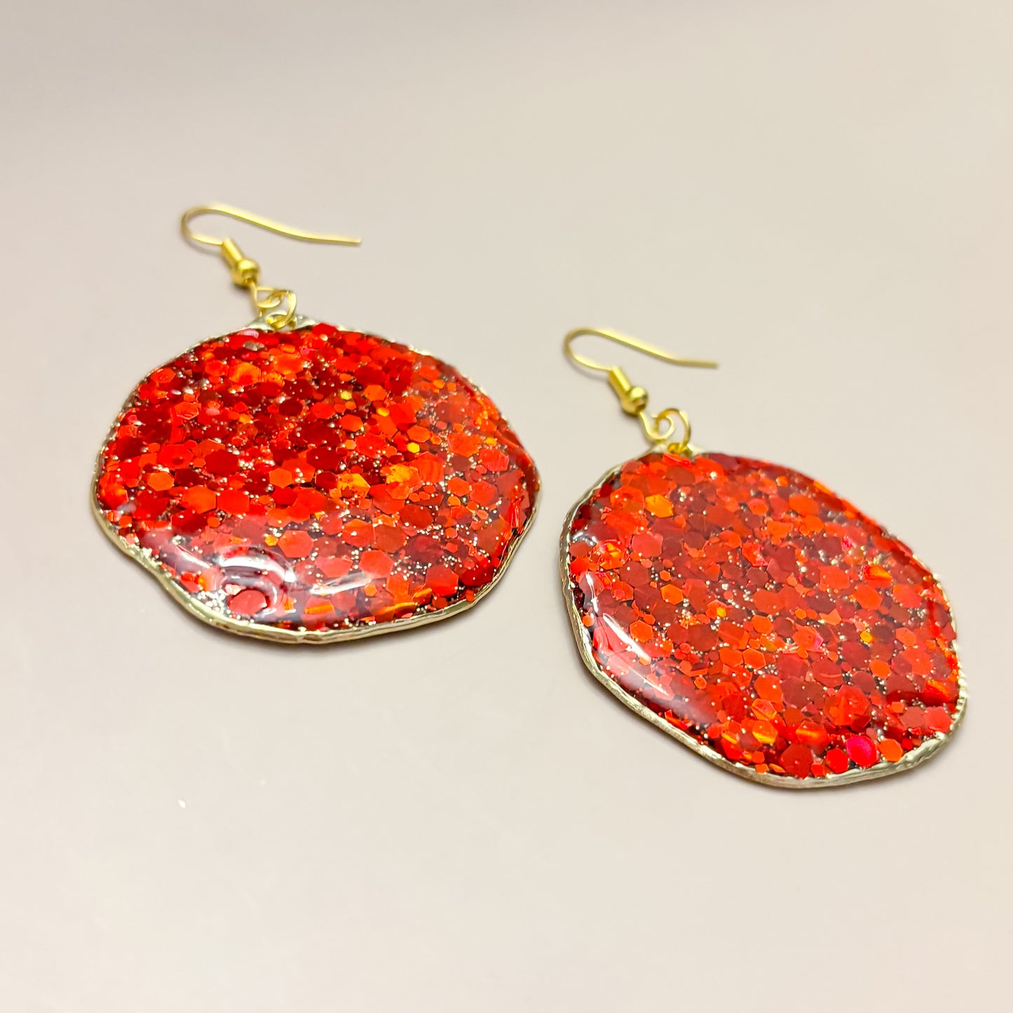Earrings - Divine Light (Red)