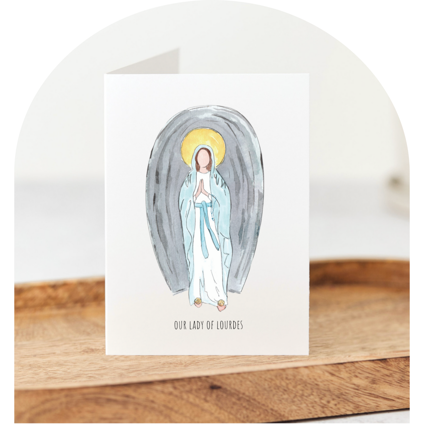 Our Lady of Lourdes Folded Notecards - Boxed Set of 10
