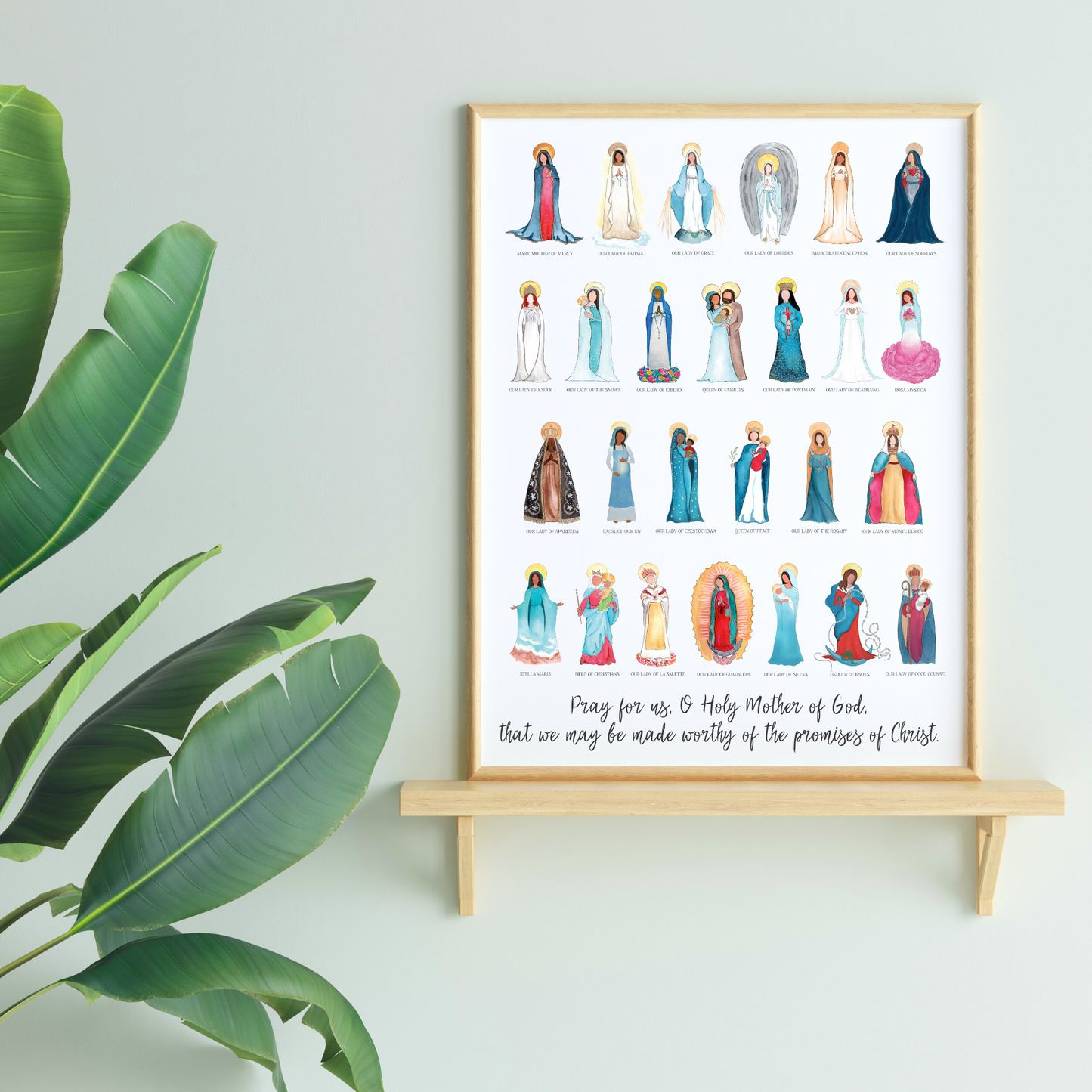 DIGITAL DOWNLOAD - Marian Mini Poster Print