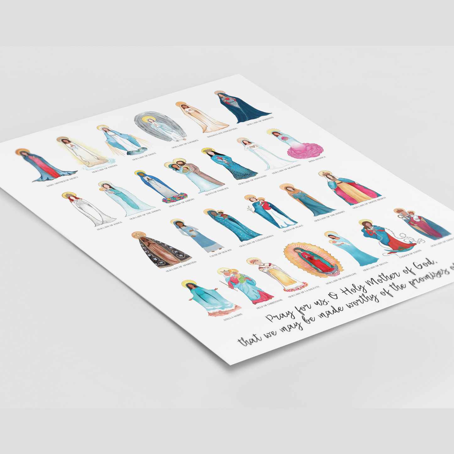 Titles of Mary 8x10 Art Print