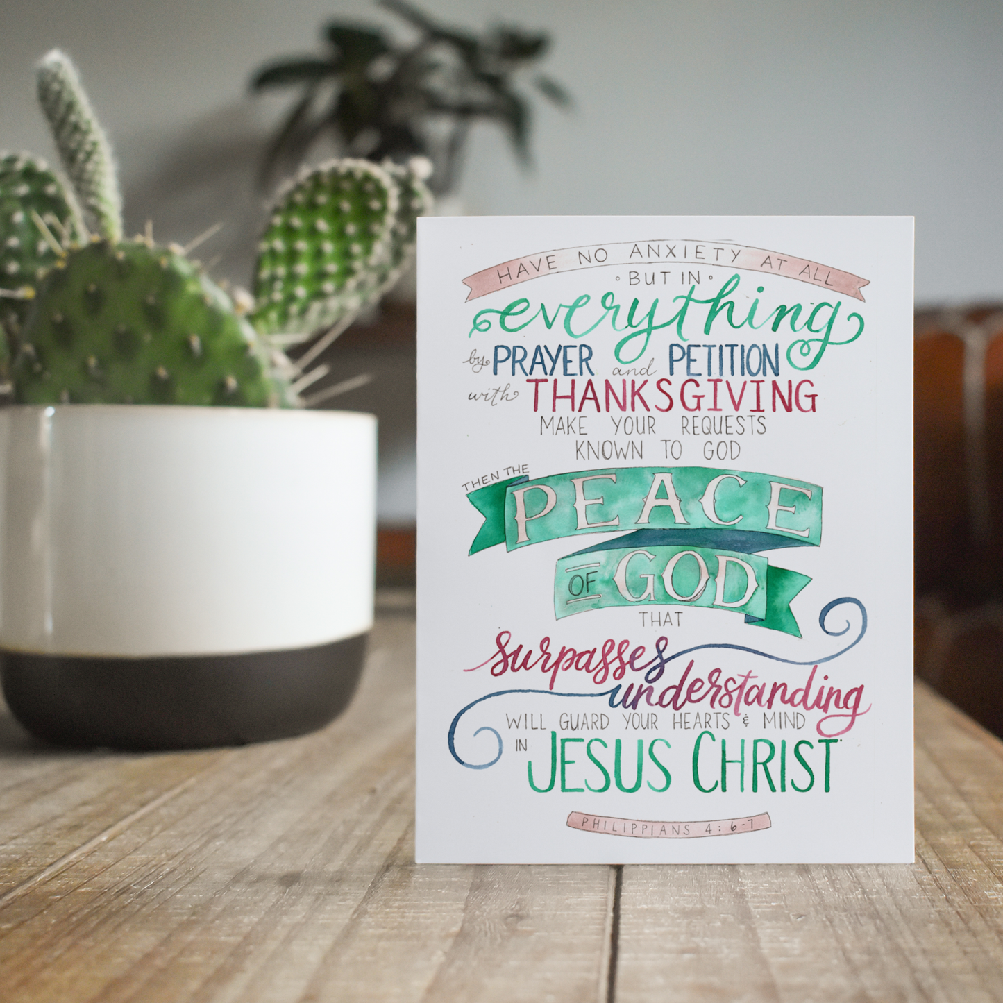 Philippians 4 Blank Notecards