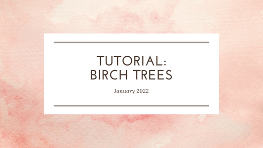 Art Tutorial - Watercolor Birch Trees