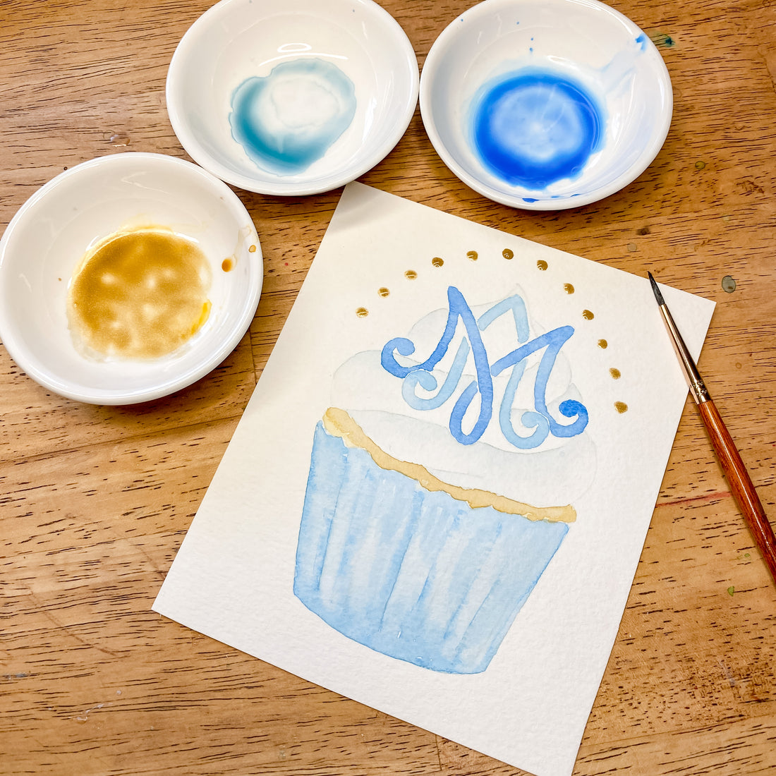 Let's Paint a Cupcake for Mary's Birthday!