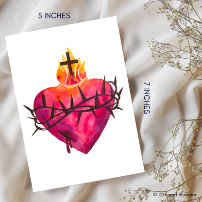 Sacred Heart of Jesus 5x7 Art Print
