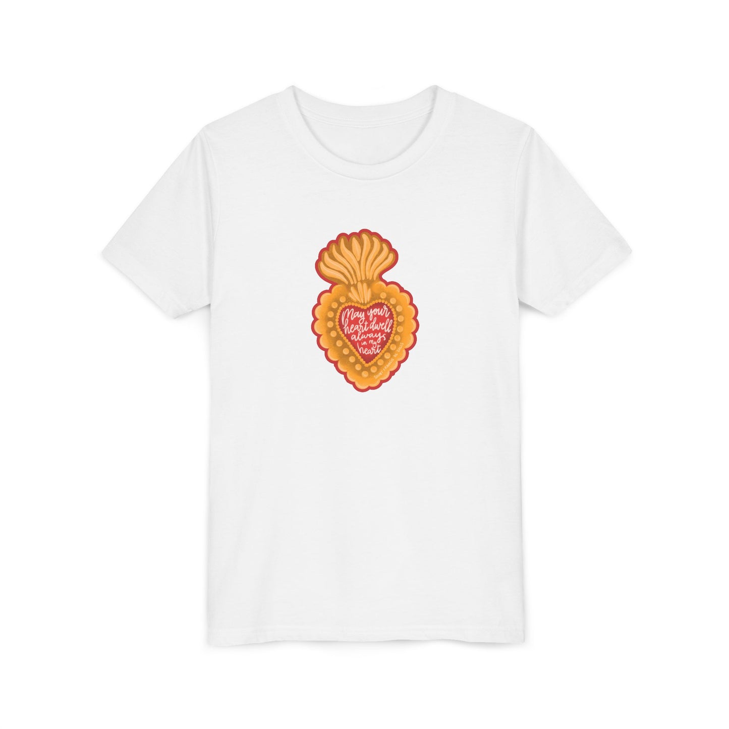 May Your Heart Dwell Always In My Heart Youth Short Sleeve Tee