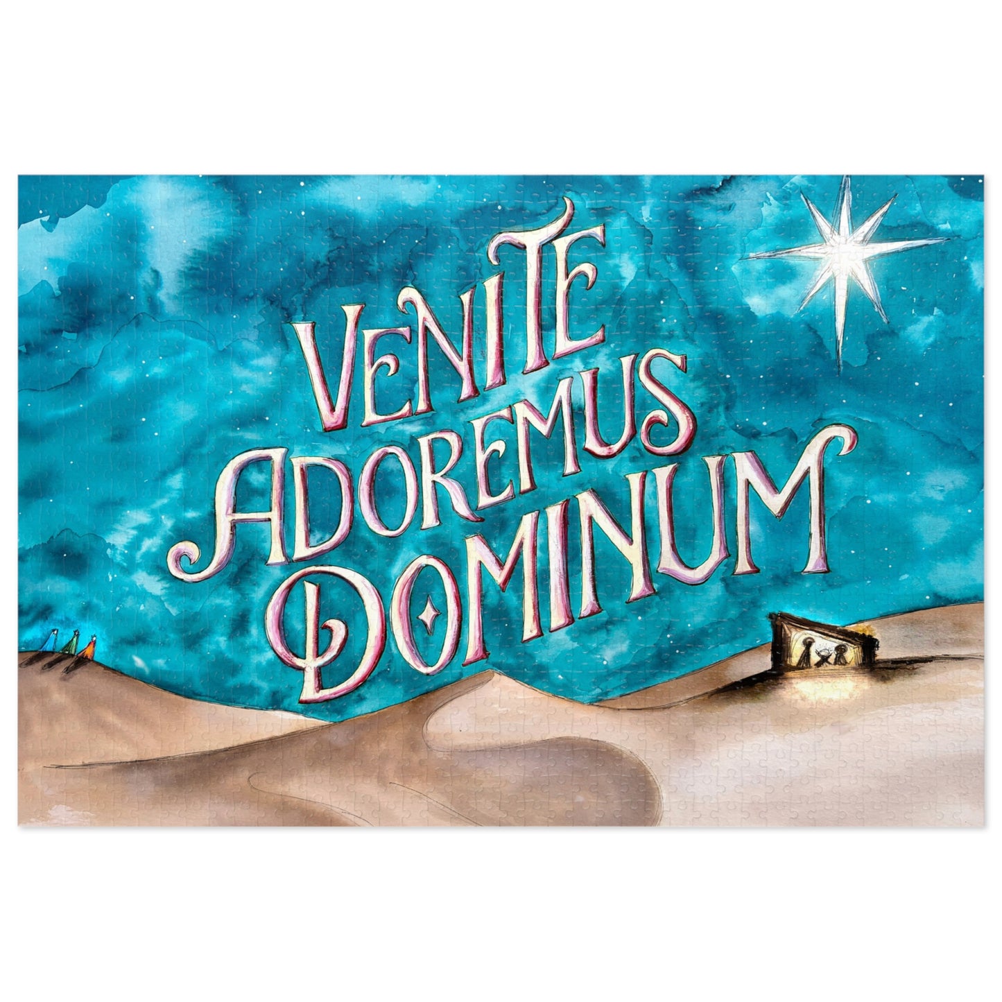 Venite Adoremus Dominum Jigsaw Puzzle with Tin