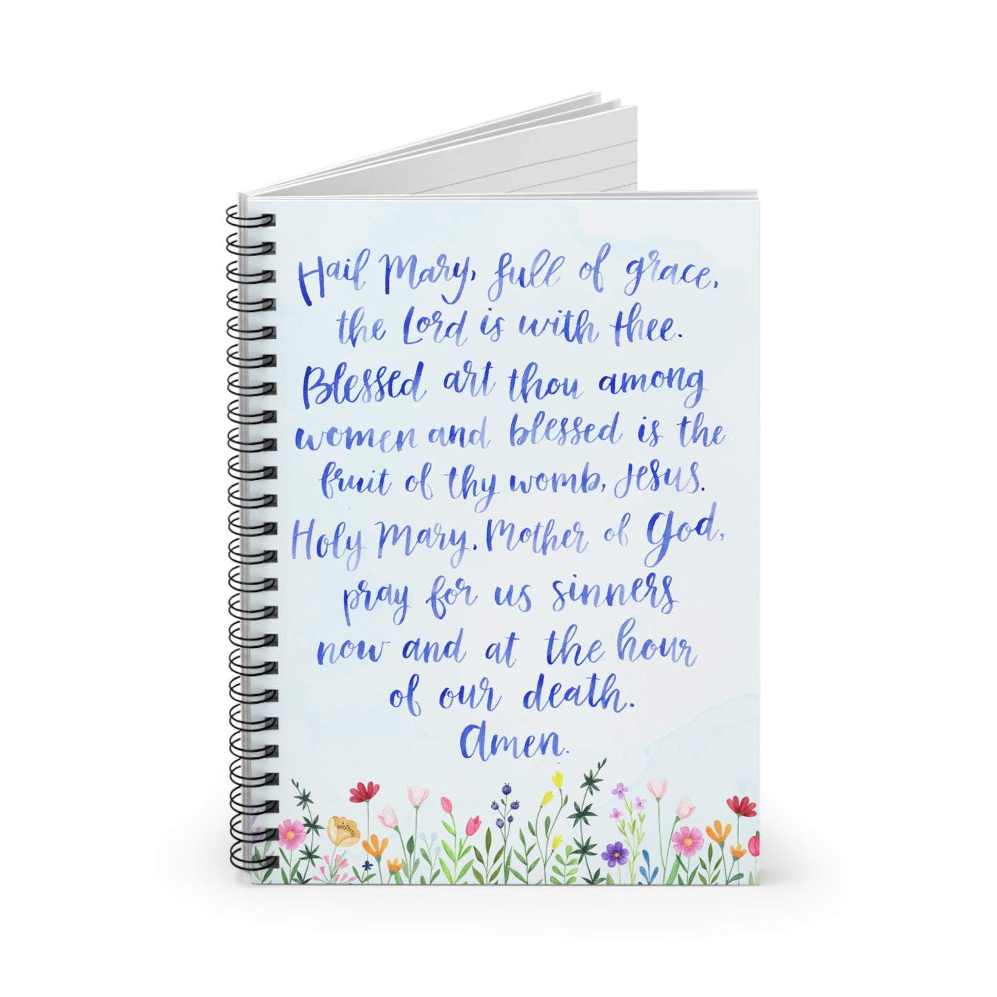 Hail Mary - Ruled Line Spiral Notebook