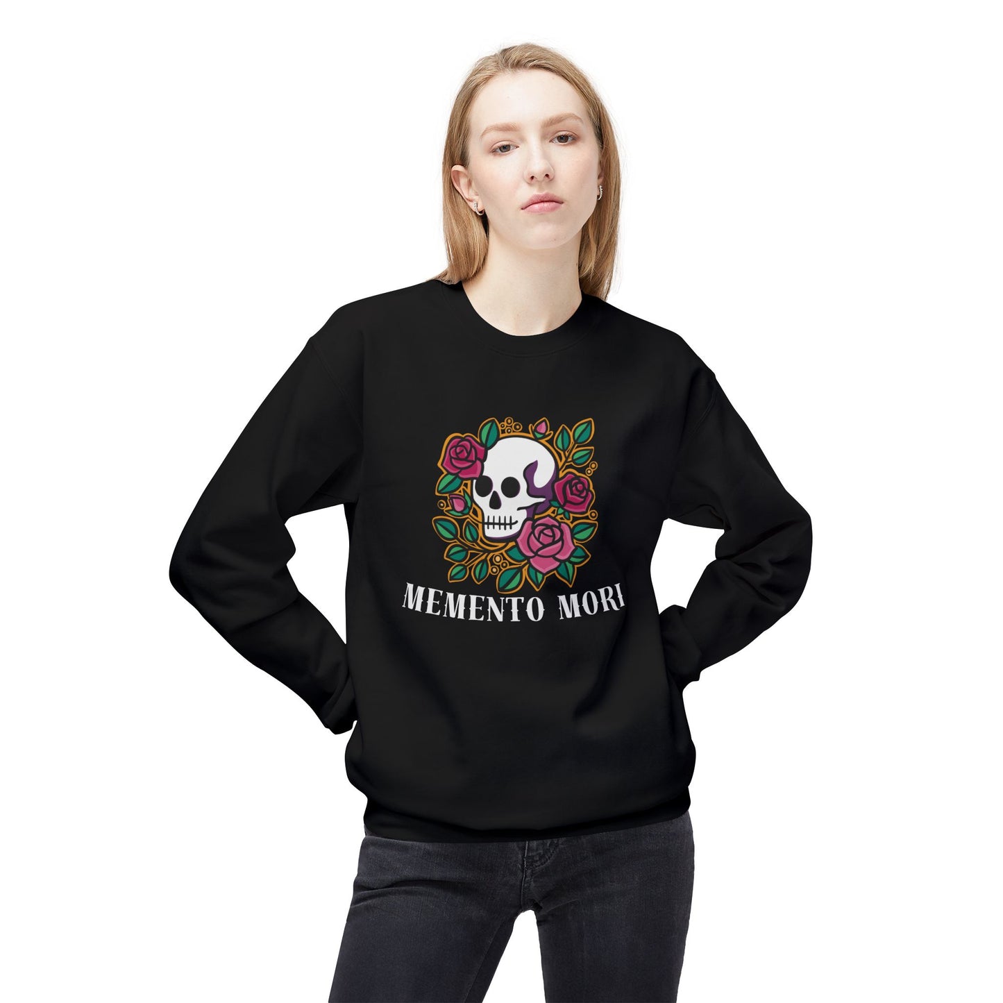 Memento Mori Fleece Crewneck Sweatshirt