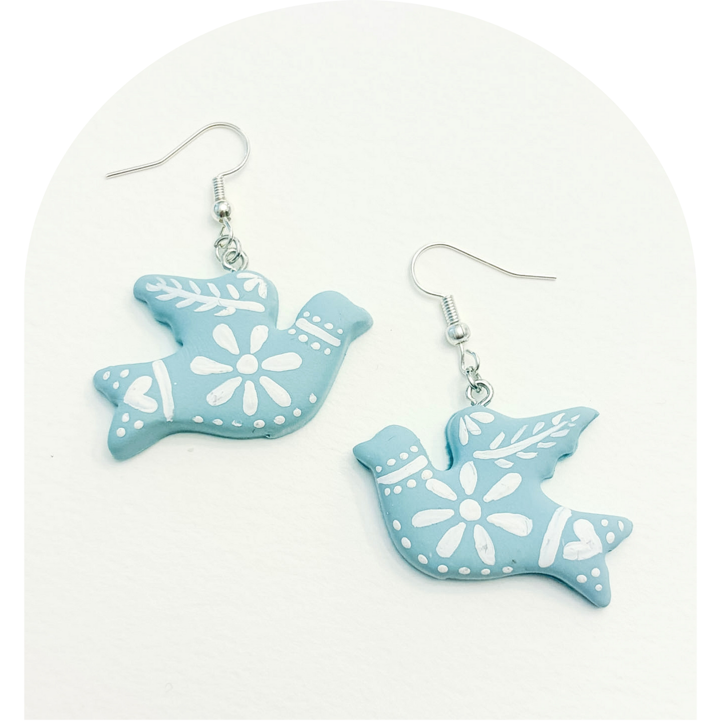 Earrings - Holy Spirit Folk Art