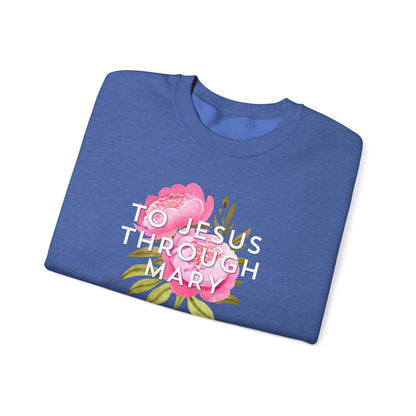 To Jesus Through Mary - Crewneck Sweatshirt