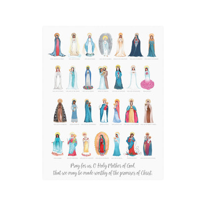 Titles of Mary Satin Finish Posters