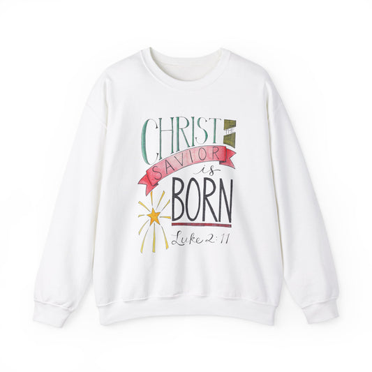 Christ the Savior is Born - Unisex Heavy Blend™ Crewneck Sweatshirt