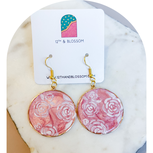 Round Pink Floral (One Off)