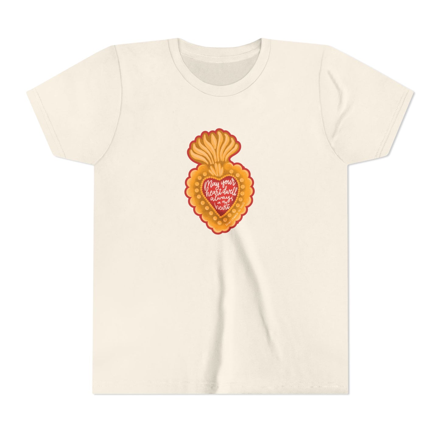 May Your Heart Dwell Always In My Heart Youth Short Sleeve Tee