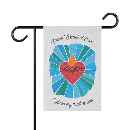 Sacred Heart of Jesus Garden Flag