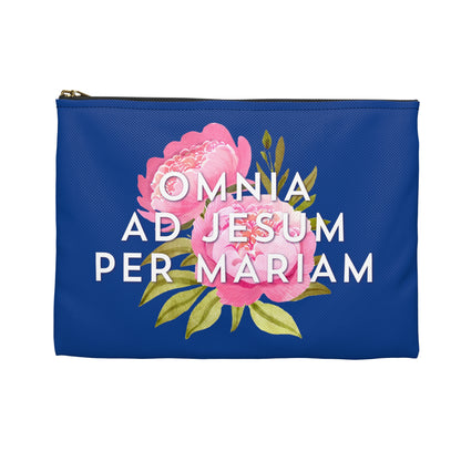 Omnia ad Jesum per Mariam Accessory Pouch