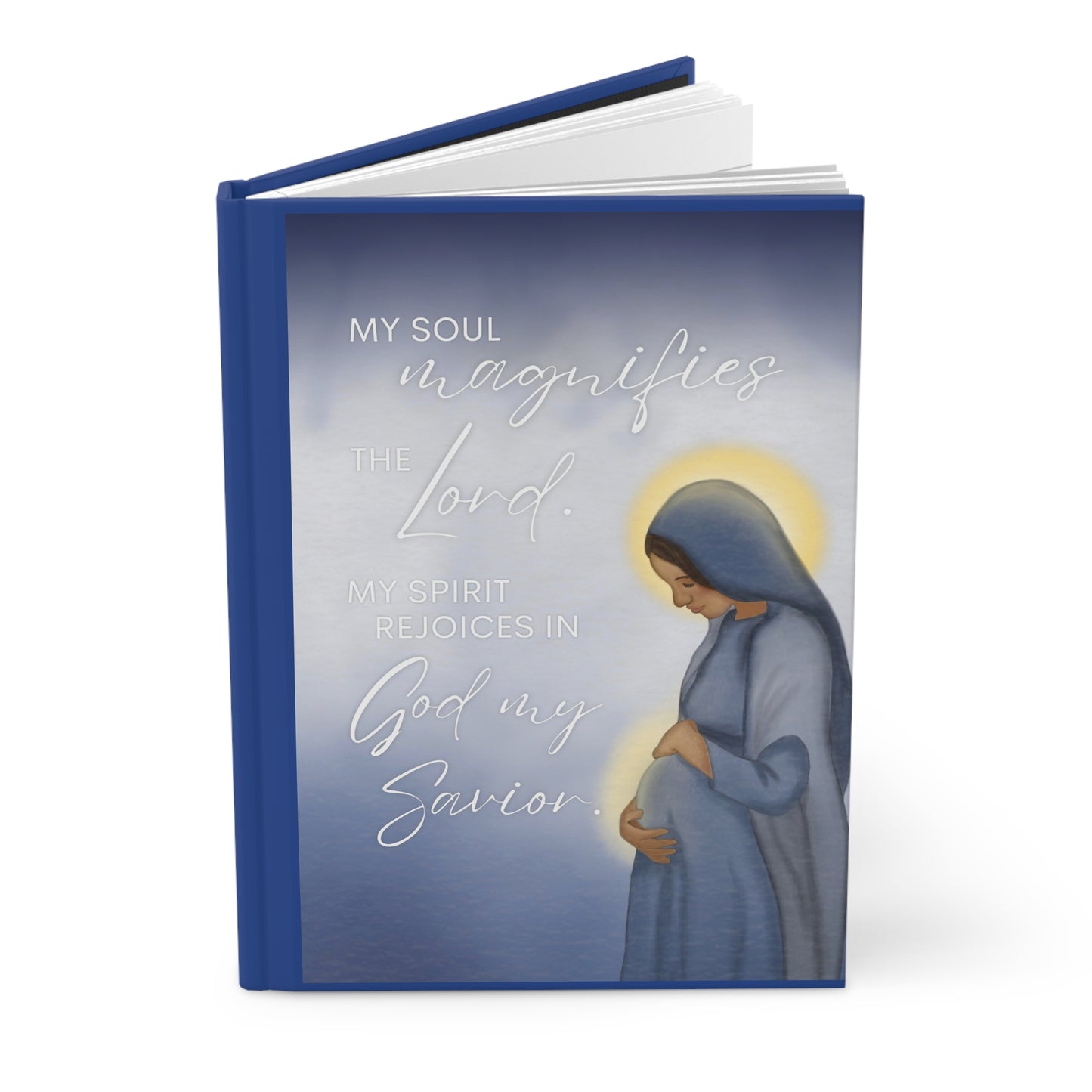 Hardcover Journal — "My Soul Magnifies the Lord" Prayer Notebook