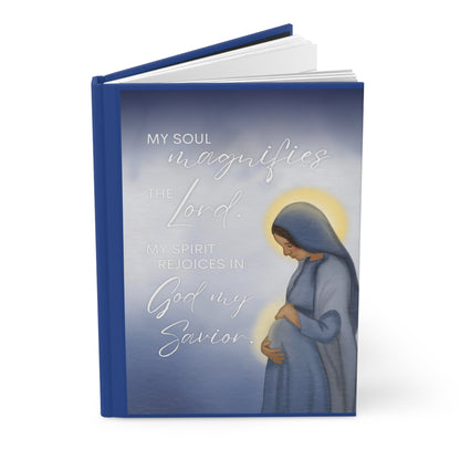 Hardcover Journal — "My Soul Magnifies the Lord" Prayer Notebook