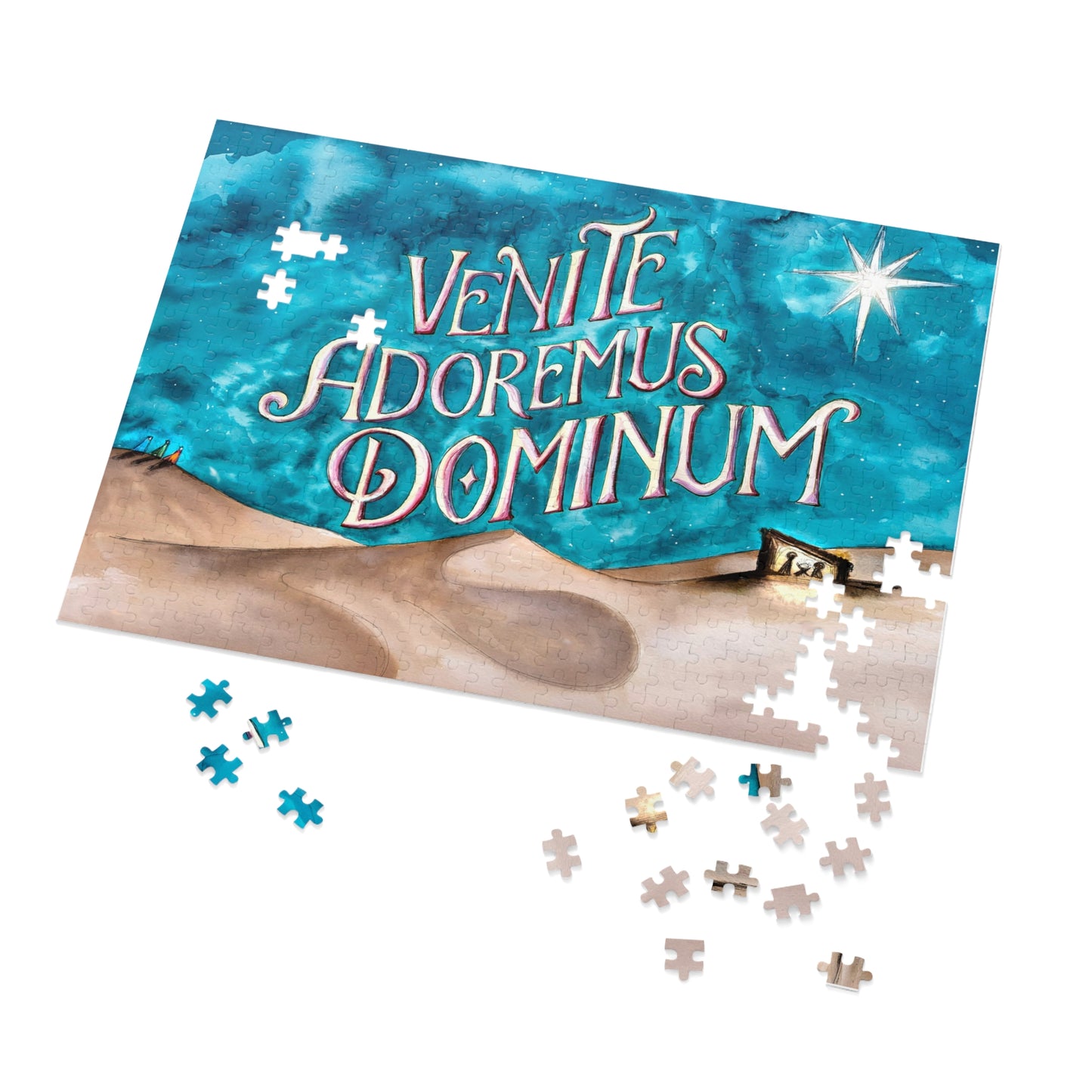 Venite Adoremus Dominum Jigsaw Puzzle with Tin