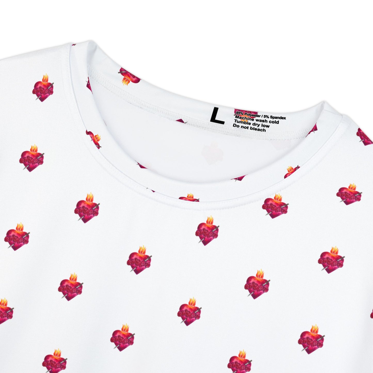 Immaculate Heart Pattern - Women's Short Sleeve Shirt (AOP)