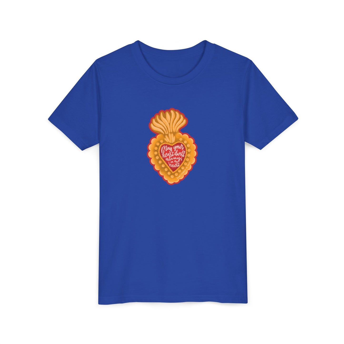 May Your Heart Dwell Always In My Heart Youth Short Sleeve Tee