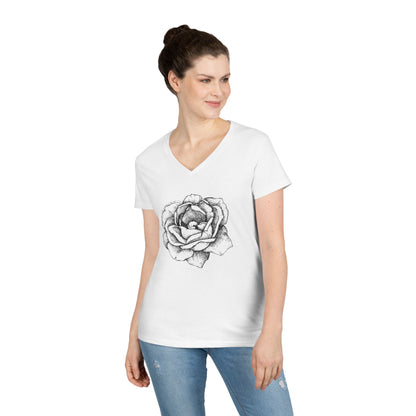 Fiat Floral V-Neck T-Shirt