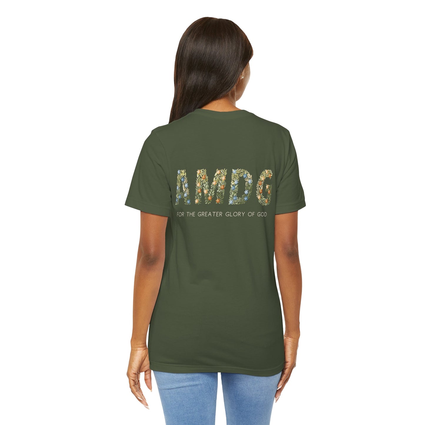 AMDG Floral T-Shirt