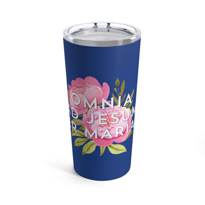 Omnia ad Jesum Per Mariam 20oz Tumbler