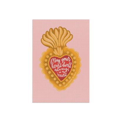 May Your Heart Dwell Always In My Heart Garden Flag