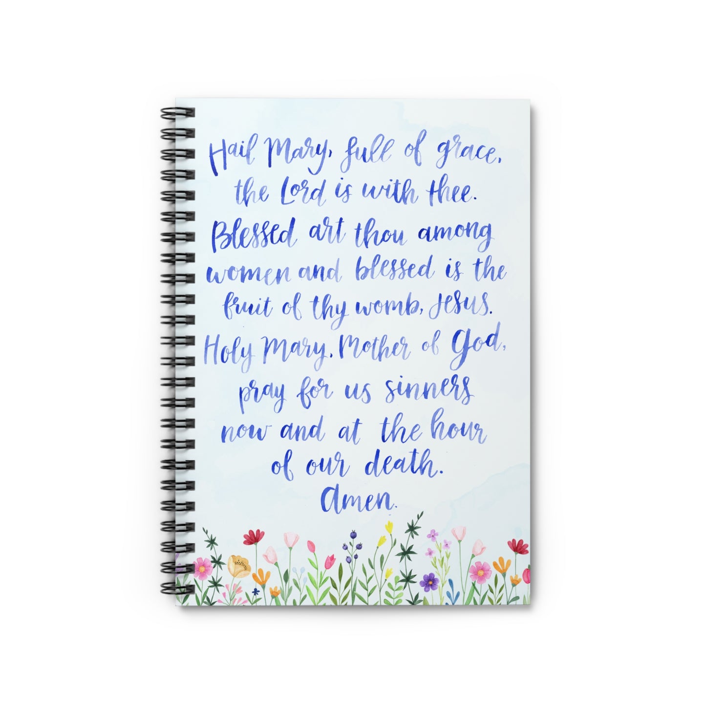 Hail Mary - Ruled Line Spiral Notebook