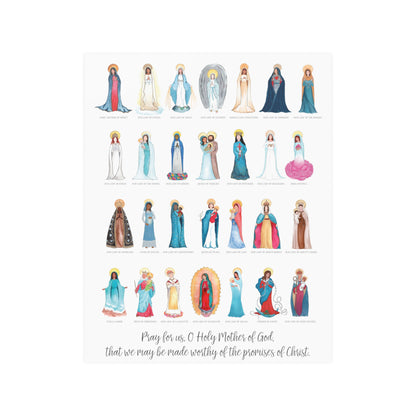 Titles of Mary Satin Finish Posters