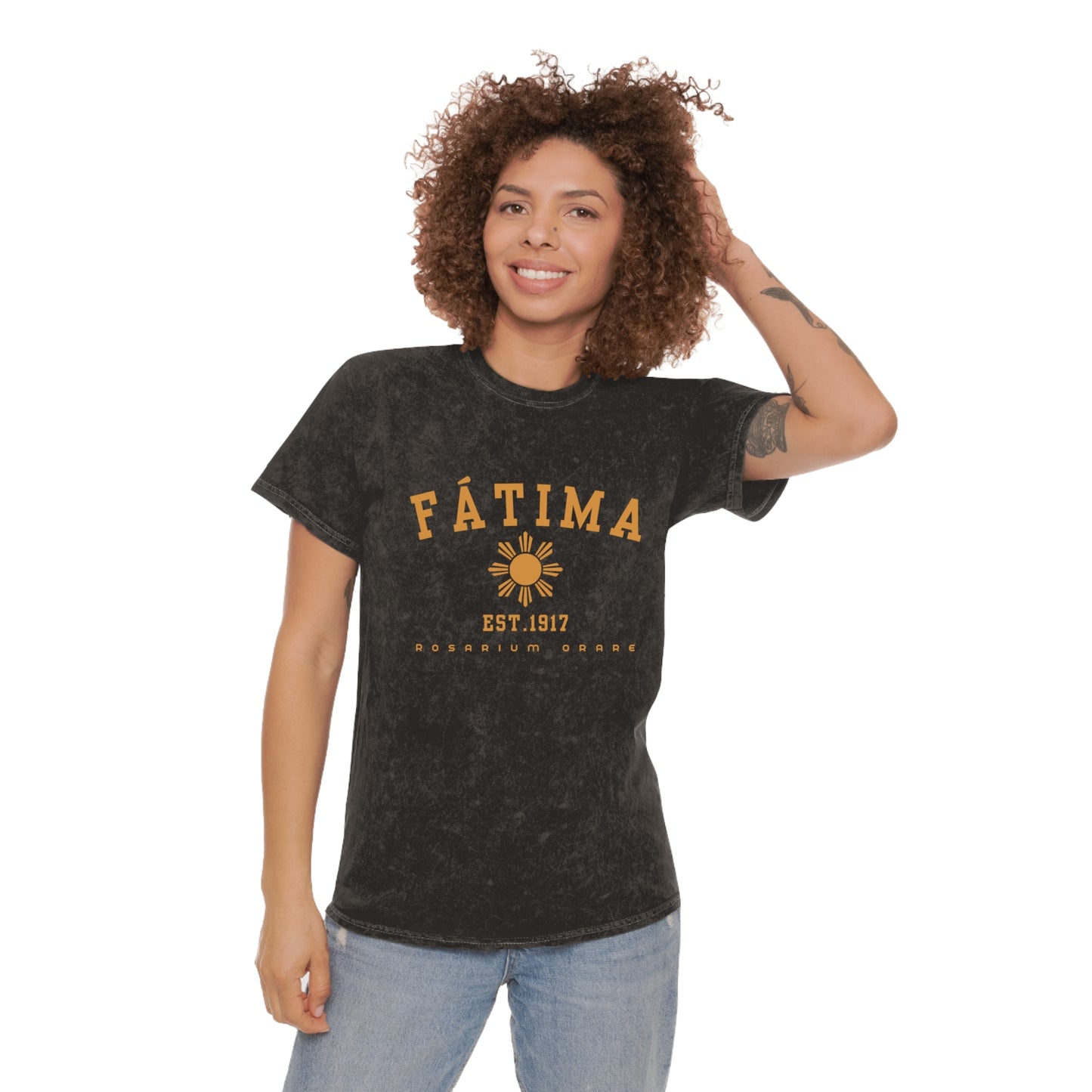 Fatima - Unisex Mineral Wash T-Shirt