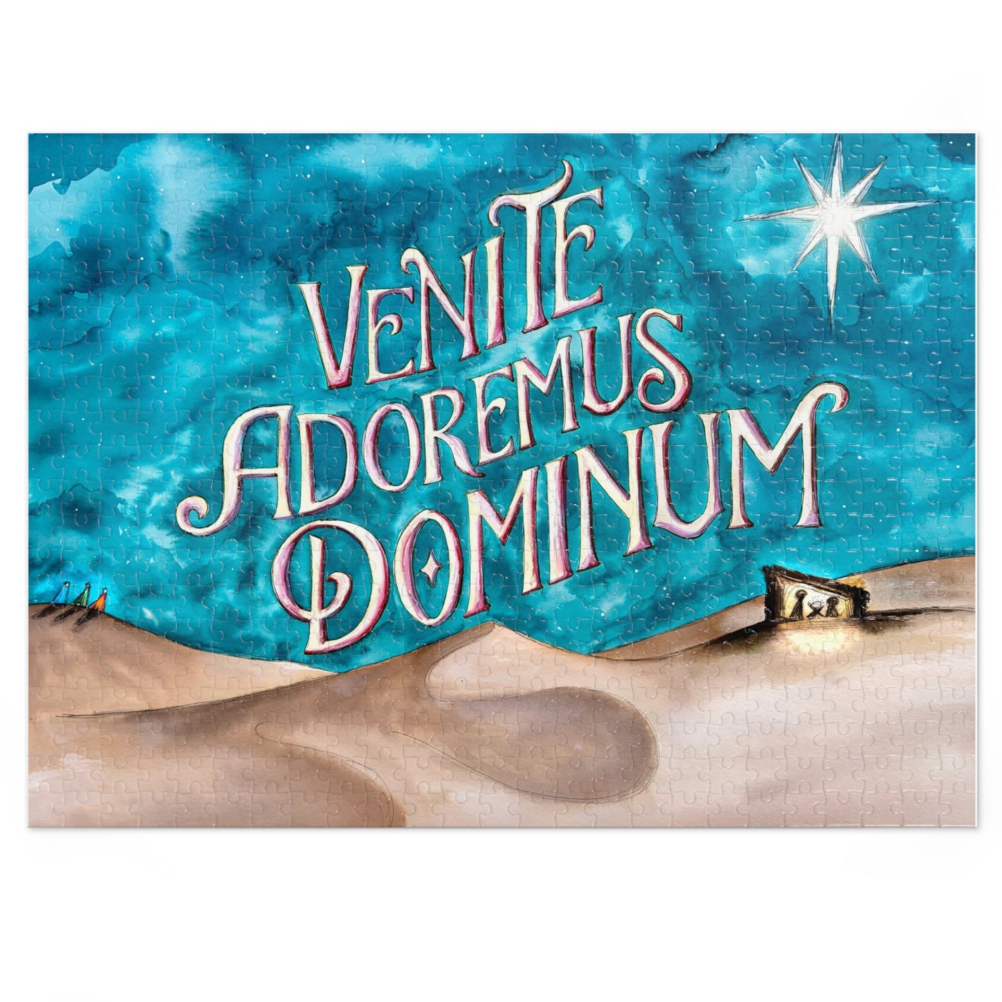 Venite Adoremus Dominum Jigsaw Puzzle with Tin