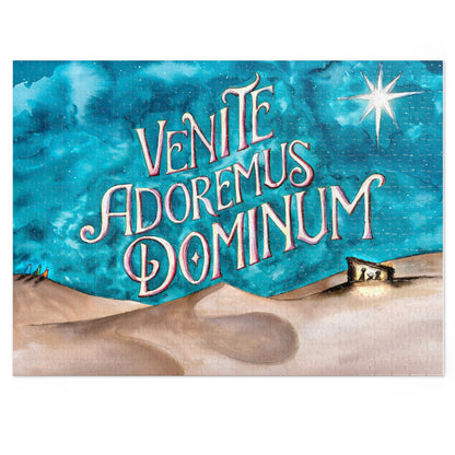 Venite Adoremus Dominum Jigsaw Puzzle with Tin