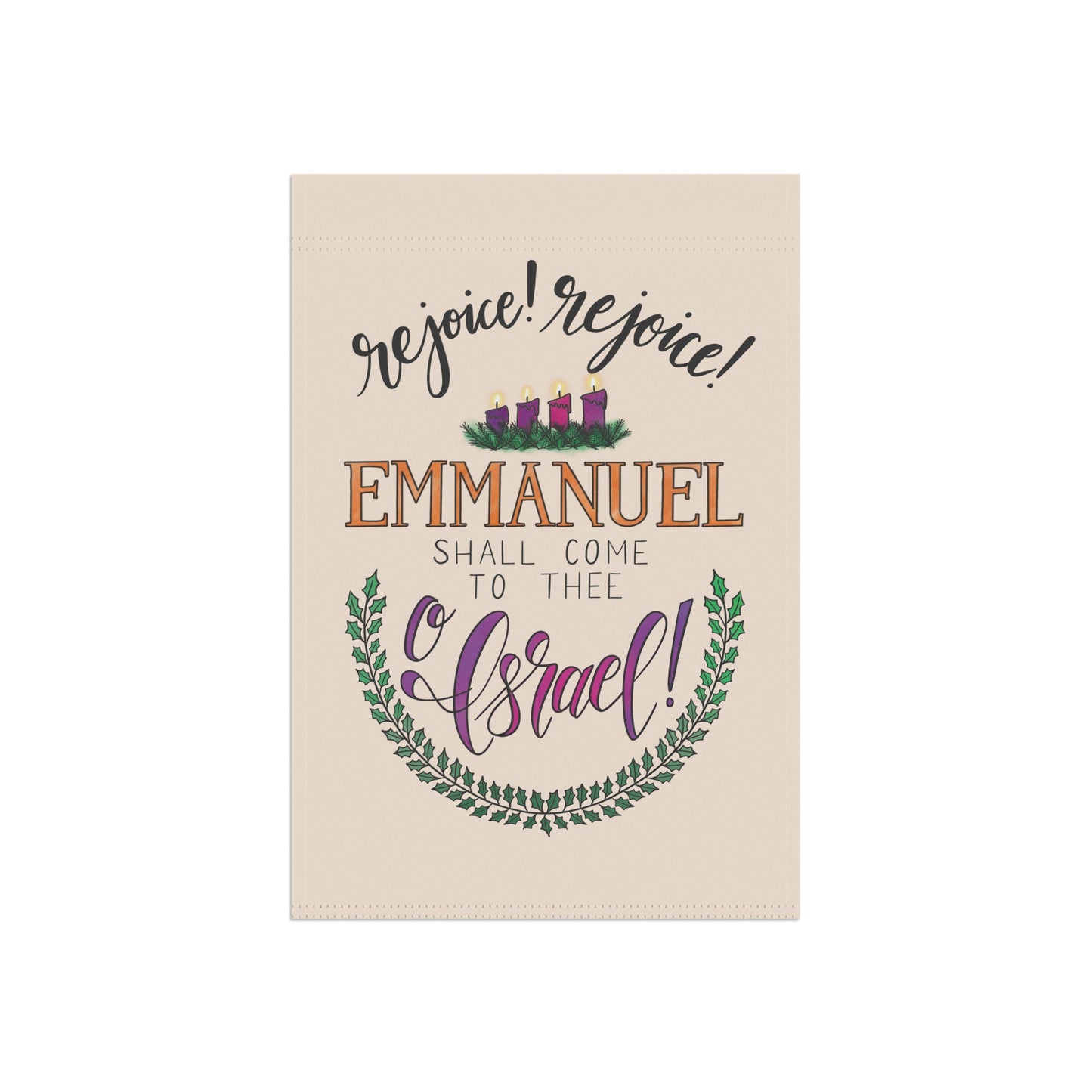 Advent Garden Flag: Emmanuel