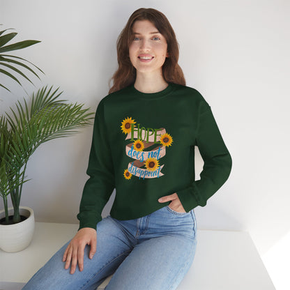 Hope Does Not Disappoint Crewneck Sweatshirt