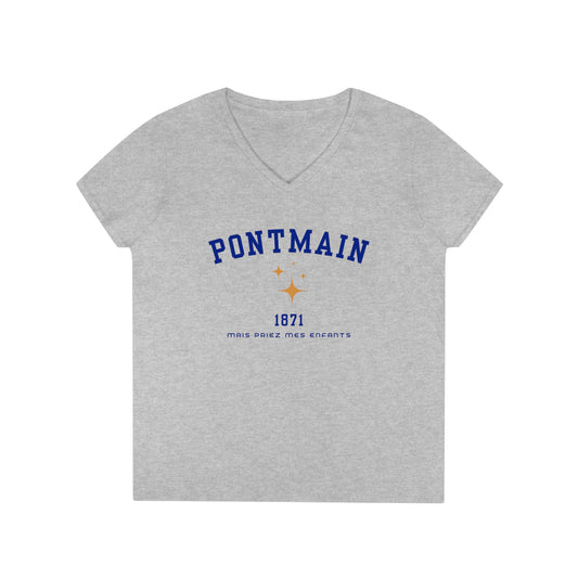 Pontmain Ladies' V-Neck T-Shirt