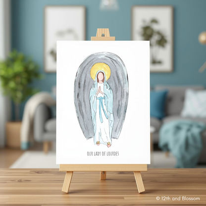Our Lady of Lourdes Art Print