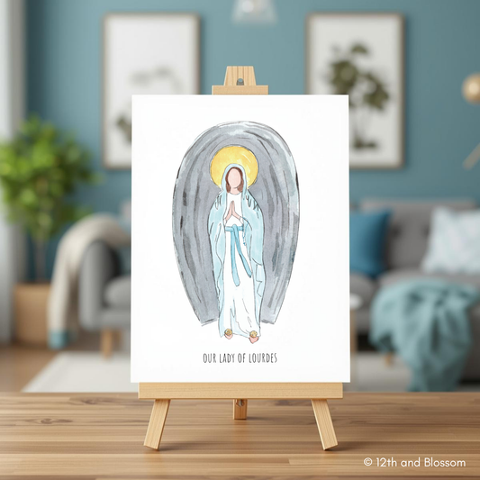 Our Lady of Lourdes Art Print