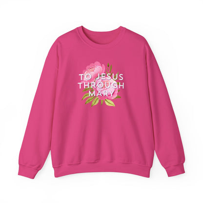 To Jesus Through Mary - Crewneck Sweatshirt