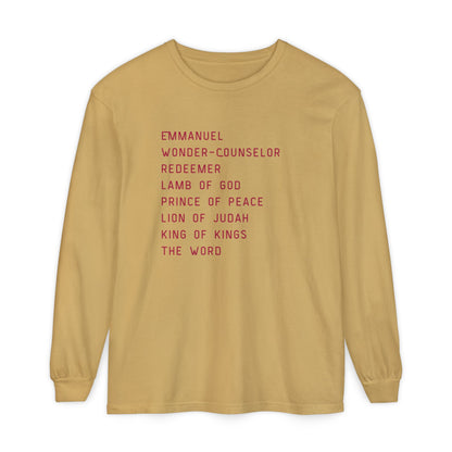 The Most Holy Name of Jesus Long Sleeved Tee