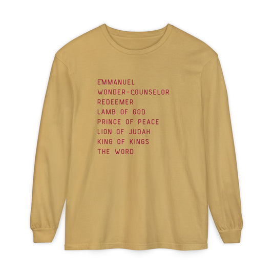 The Most Holy Name of Jesus Long Sleeved Tee