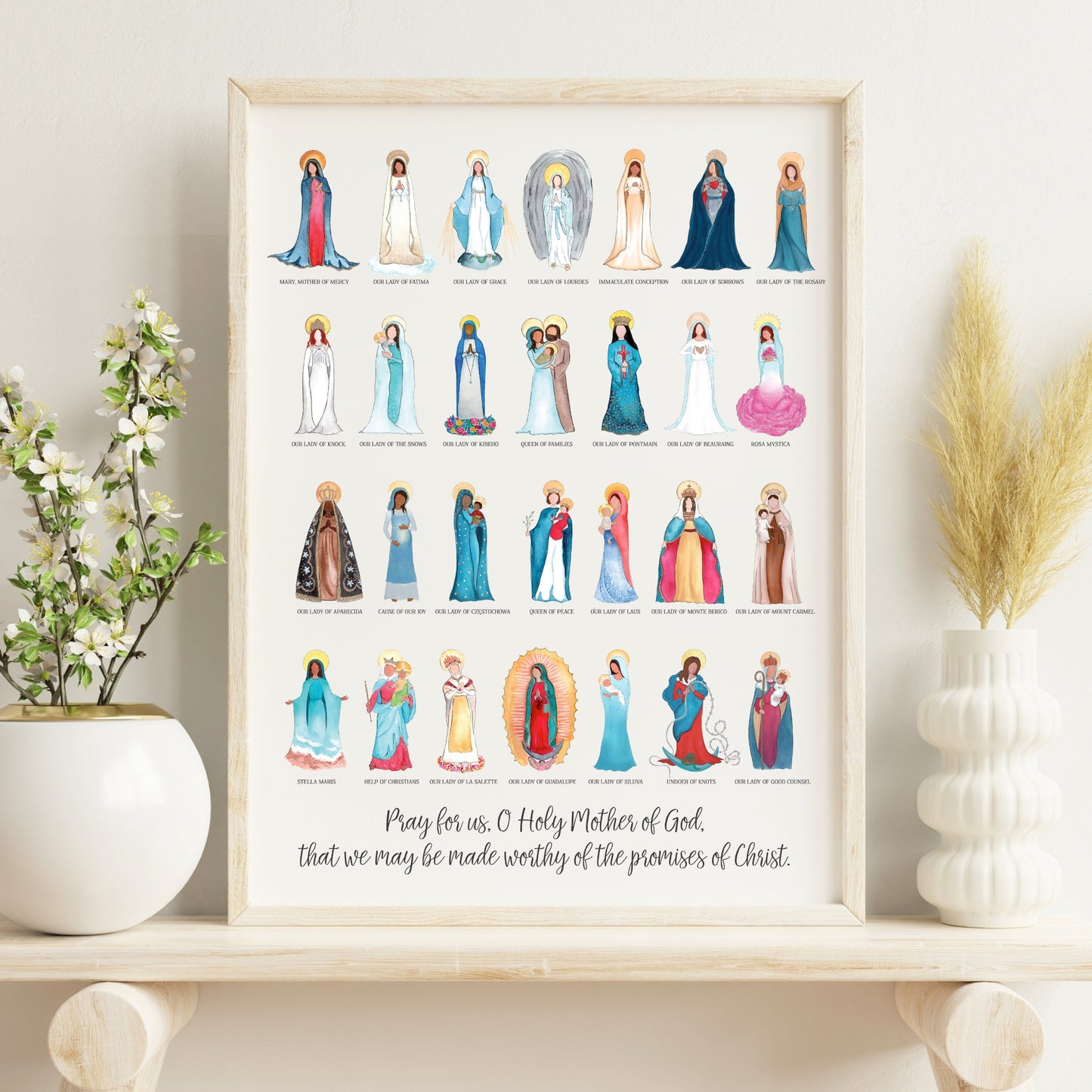 Titles of Mary 11x14 Poster Print - Updated 2023