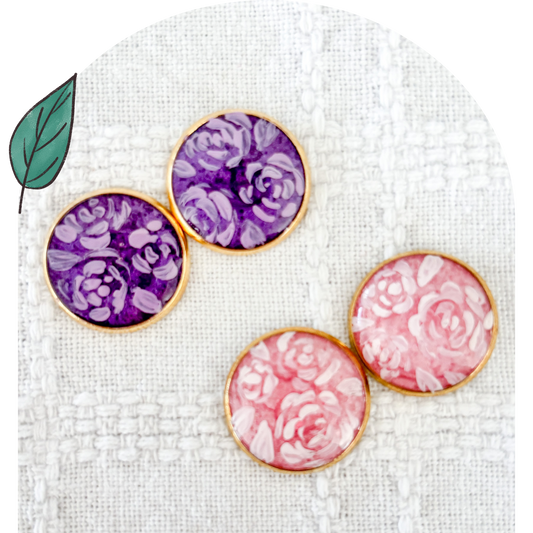 Earrings - Rosarium Studs