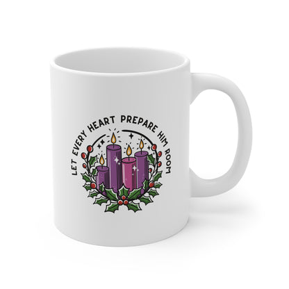 Let Every Heart Prepare Him Room Mug 11oz