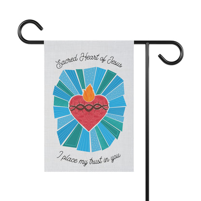 Sacred Heart of Jesus Garden Flag